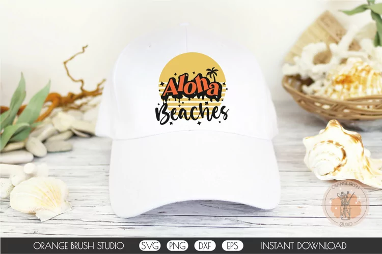 Aloha Beaches SVG Funny Summer Beach Quote Vacay Mode Aloha