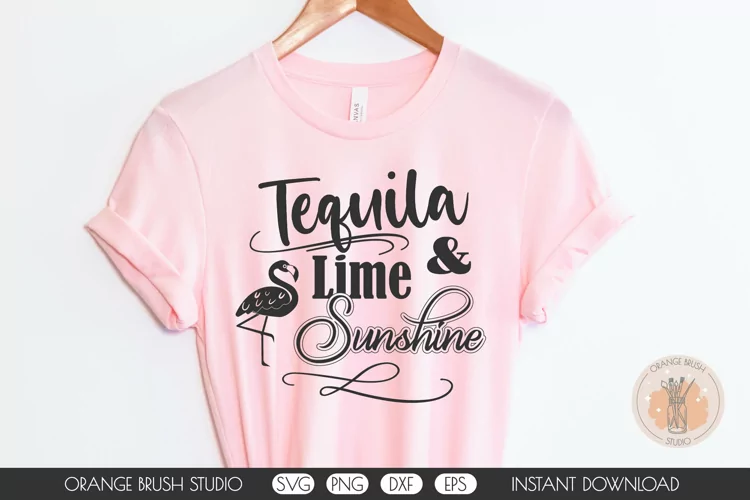 Tequila Lime & Sunshine SVG Beach Summer Quote Ocean Sea