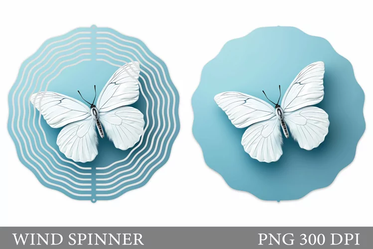 Butterfly Wind Spinner Sublimation. Butterfly Spinner Design