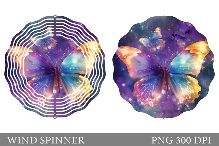 Butterfly Spinner Sublimation. Butterflies Wind Spinner