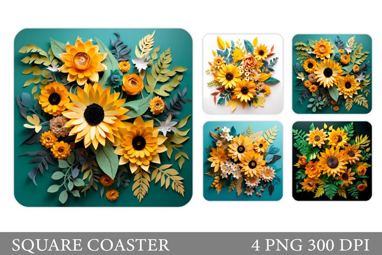 Watercolor Sunflower Clipart Image 15