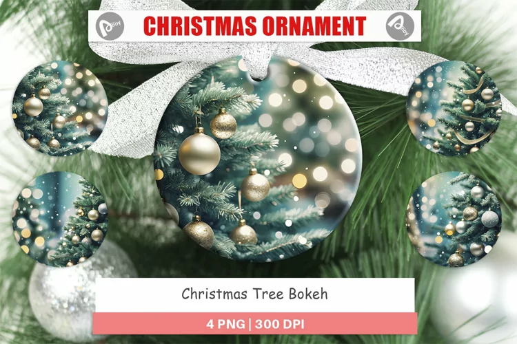 Christmas Ornaments Christmas Tree Bokeh
