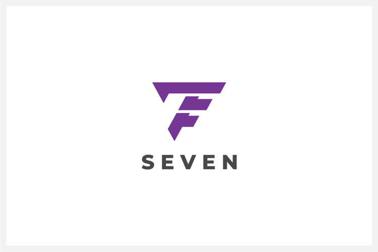 Seven Number 7 Logo Design Vector