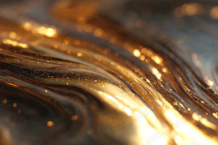 Luxury Gold Glitter Fluid Art Abstract Background