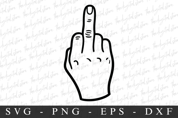 Middle Finger Svg Image 7