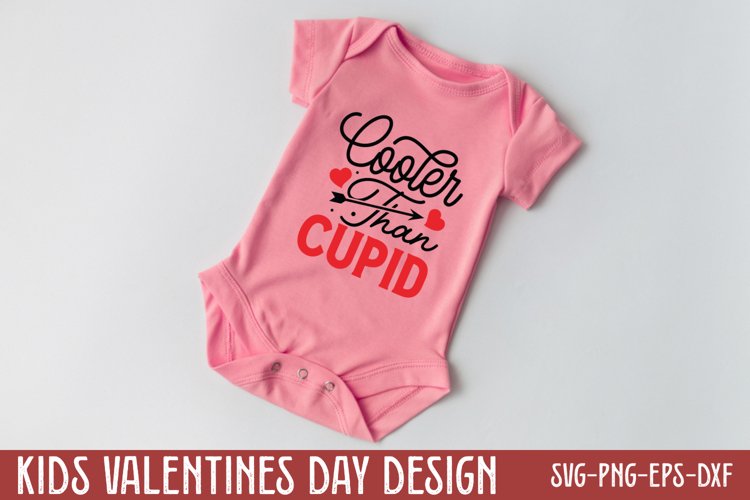 Cooler than cupid SVG, Valentine's Day S example image 1