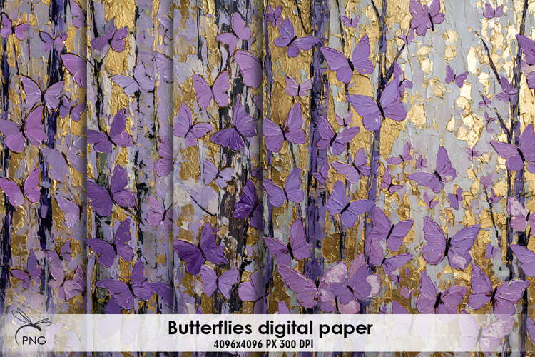 Butterflies digital paper