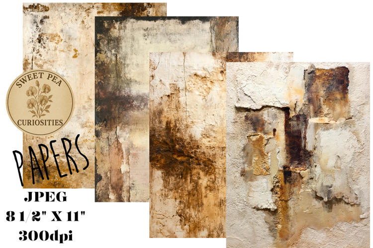 Grunge, Sepia, Mixed Media, Junk Journal