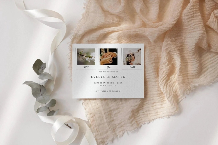 Save The Date Template with Photo