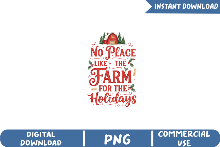 Rustic Christmas Farmhouse Sublimation, Christmas Png