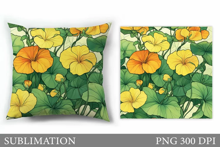 Flowers Sublimation. Flowers Pillow Sublimation