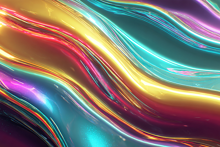 abstract colorful wavy lines in a mesmerizing pattern