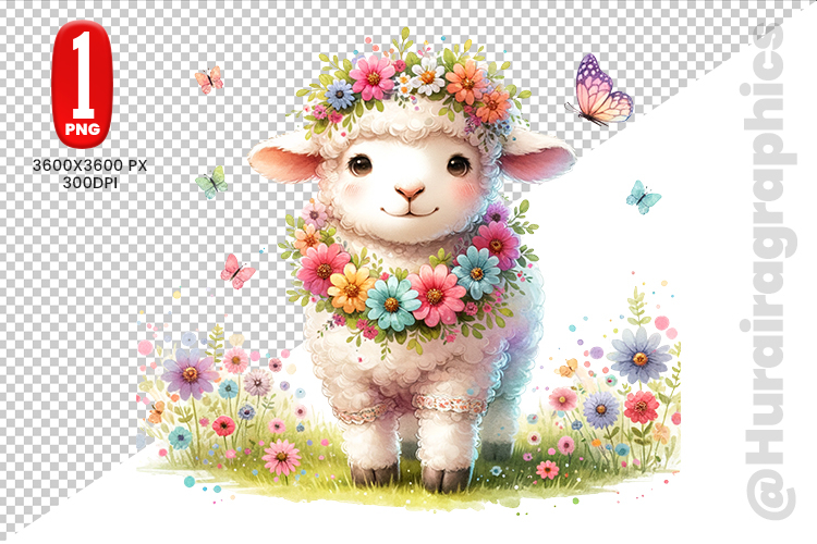 Cute Sheep Clipart Image 21