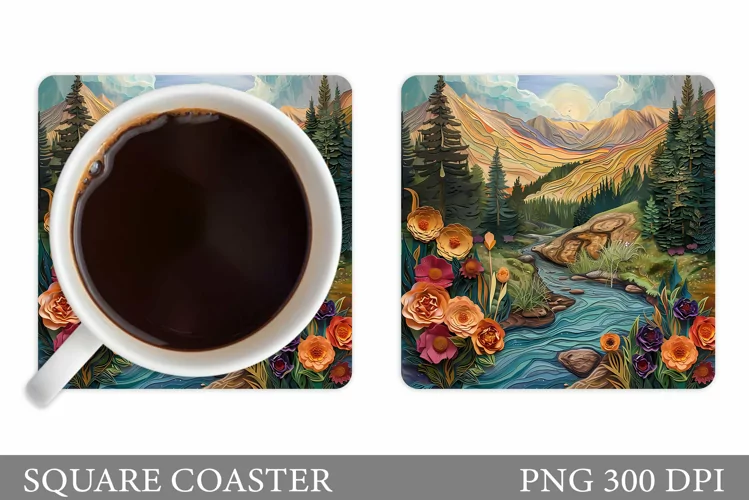 Mountains Coaster. River Coaster Sublimation