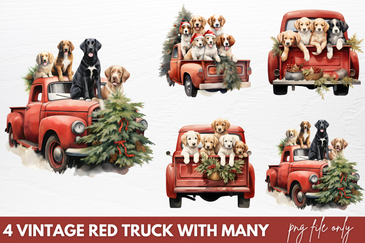 Vintage Truck Clipart Image 22