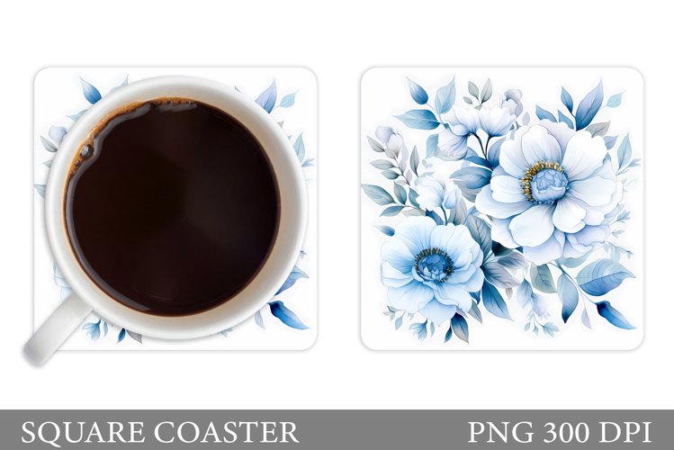 Flowers Coaster Design. Flowers Coaster Sublimation