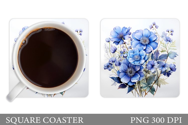 Flowers Coaster Design. Flowers Coaster Sublimation