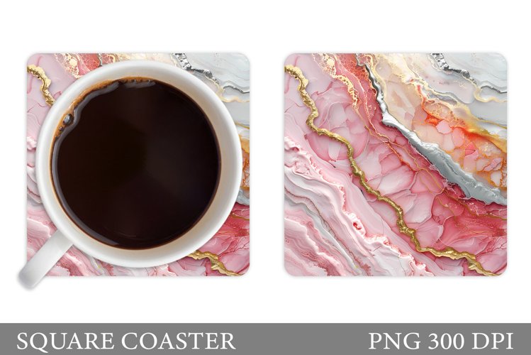 Abstract Coaster Sublimation. Texture Coaster Design example image 1