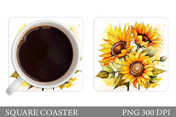 Watercolor Sunflower Clipart Image 2