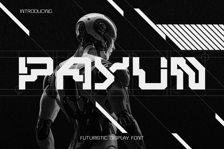 PAYUN - Futuristic Display Font