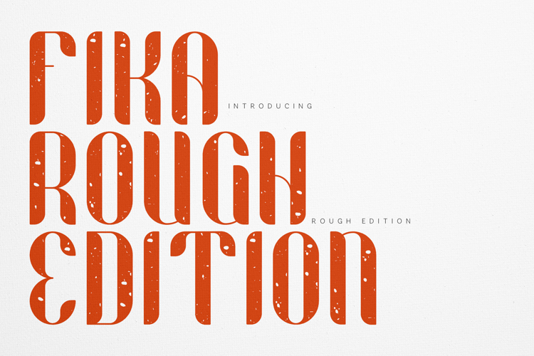 Fika Rough Vintage Display Typeface