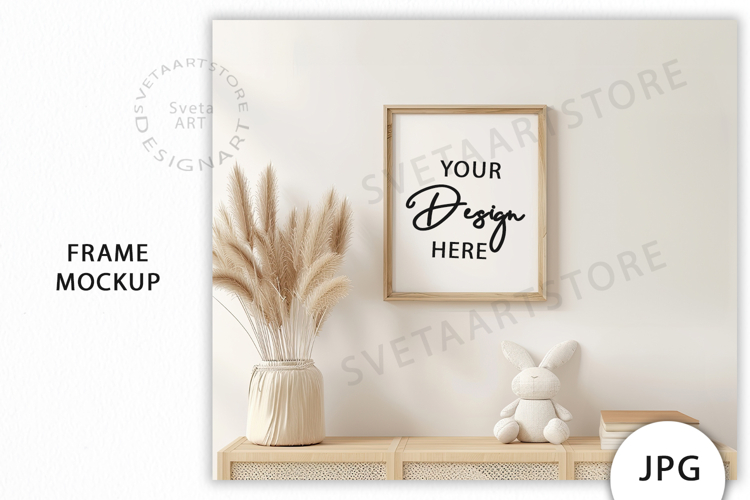Frame Mockup, Baby Room Mockup JPG