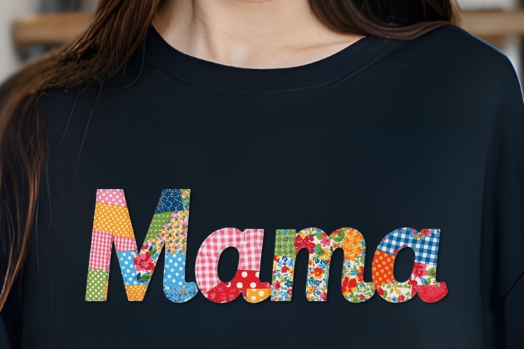 Vol. 21 Patchwork Fabric Mama - PNG