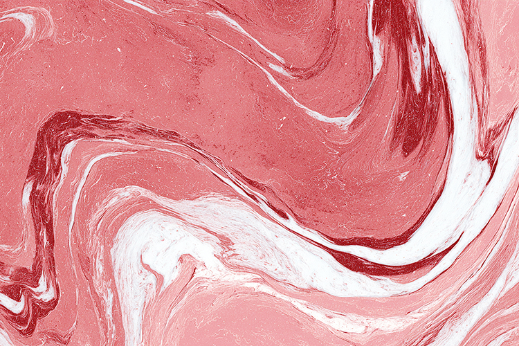 A vibrant pink and white marbled abstract background