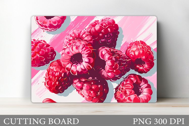 Raspberries Cutting Board. Berry Kitchen Cutting Board