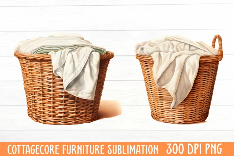Cottagecore Furniture Watercolor Sublimation Clipart