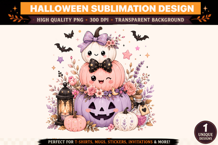 Halloween Cute Pumpkin Clipart PNG