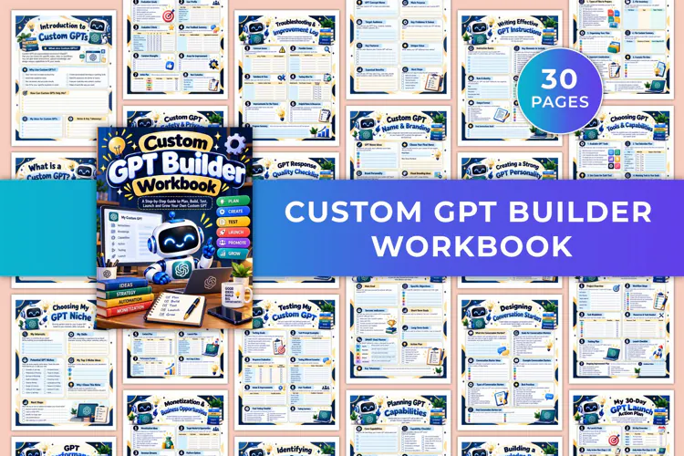 Custom GPT Builder Workbook Kdp interiors
