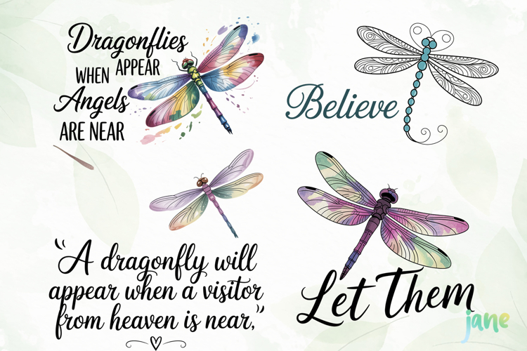 Inspirational Quotes Dragonfly PNG