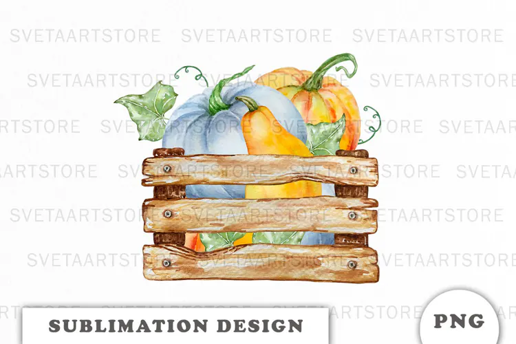 Watercolor Autumn Pumpkins png
