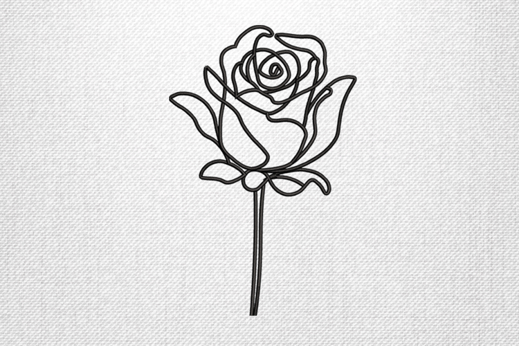Rose Embroidery Image 2