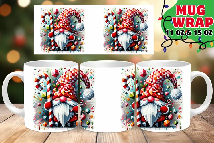 Gnome Winter Joy 11oz 15oz Christmas Mug Wrap