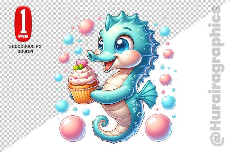 Sea Horse Clipart Image 17