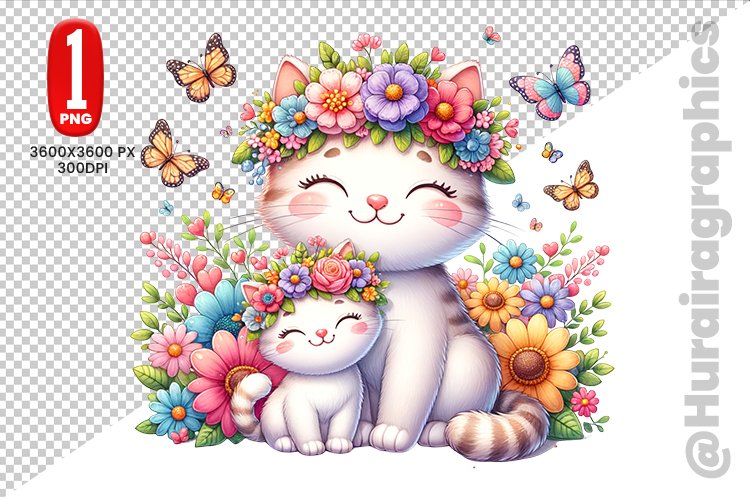 Cute Cat Clipart Image 21