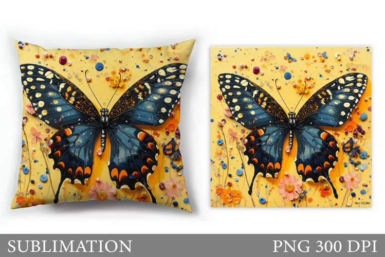 Butterfly Sublimation. Butterfly Pillow Design