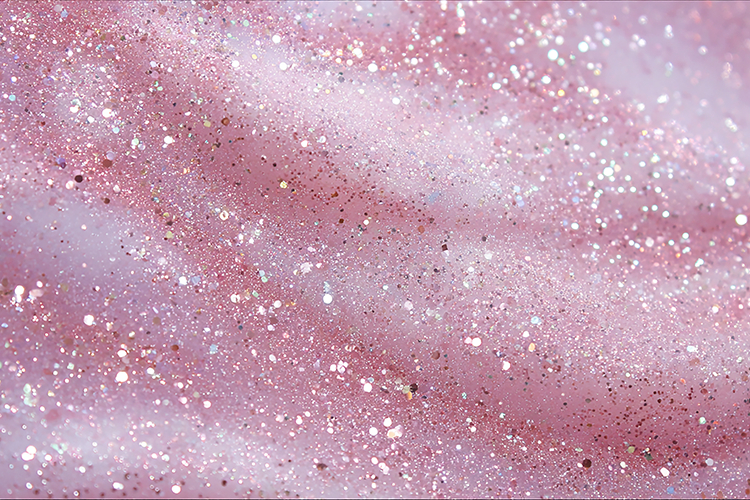 Pink ,white & gold glitter sparkles & a soft, serene texture