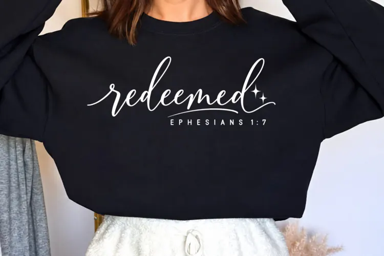 Redeemed Ephesians 1:7 Christian PNG, Redeemed Bible Verse F
