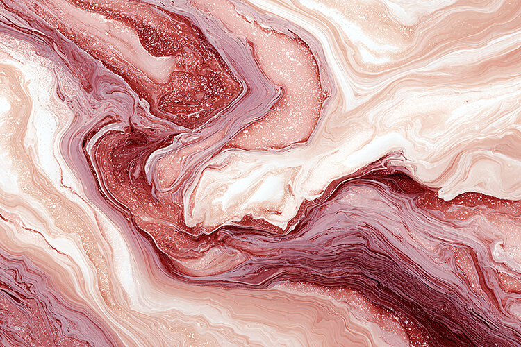 Abstract Design Pattern Marble A vibrant abstract marble pattern in shades of pink and red