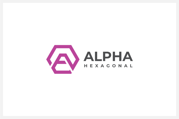 Hexagon Letter A Logo Design Vector Template