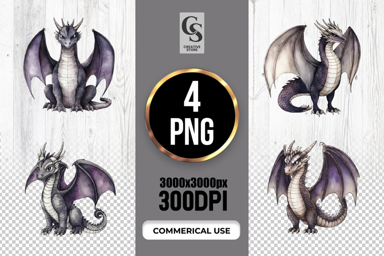 Cute Dragon Clipart Image 4