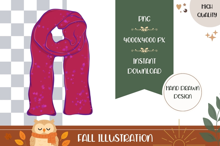 Hand Drawn Fall Illustration, Fall PNG, Fall Sublimation PNG