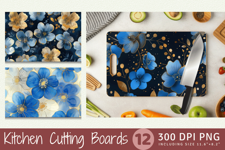 Blue Flowers Clipart Image 7