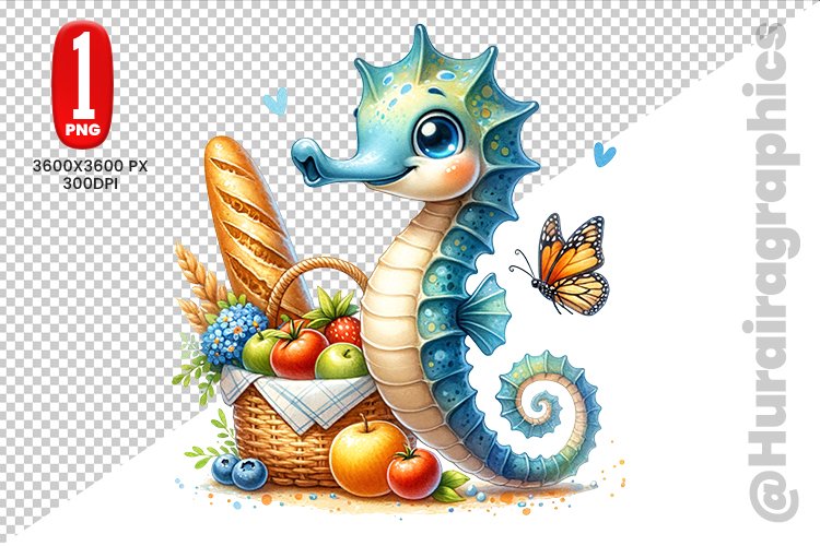 Sea Horse Clipart Image 18