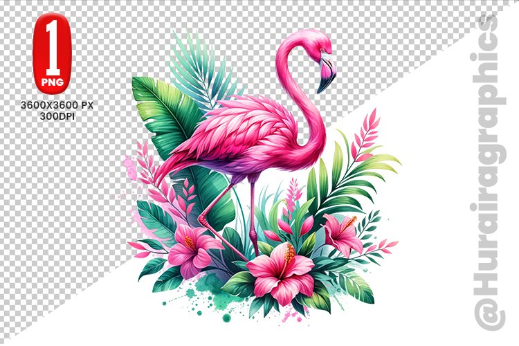 Cute Flamingo Clipart Image 17