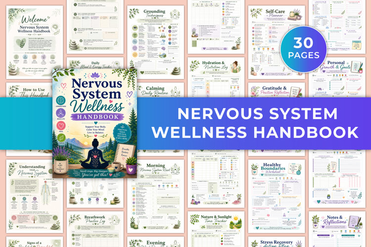 Nervous System Wellness Handbook | Self-Care, Regulation example image 1