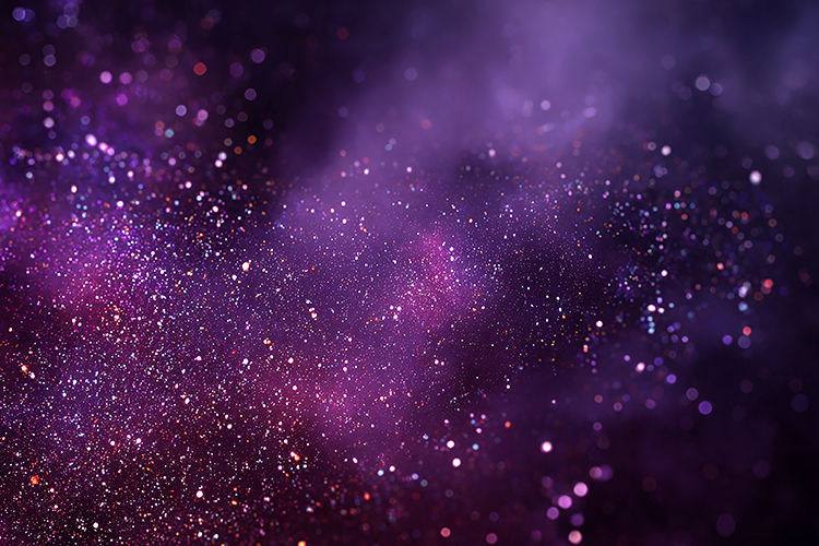 Sparkling stars and stardust in space